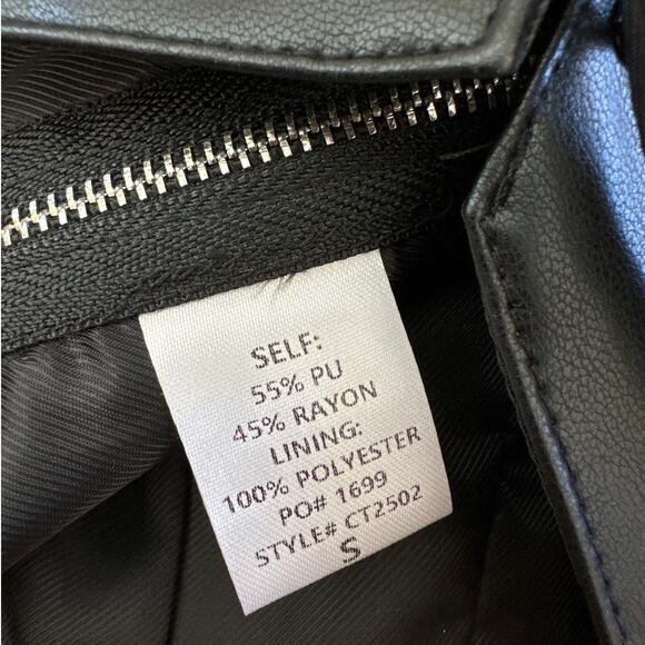 Rebel Flow - Faux Leather Side Lace Up Corset Style Top in Black - Picture 5 of 5